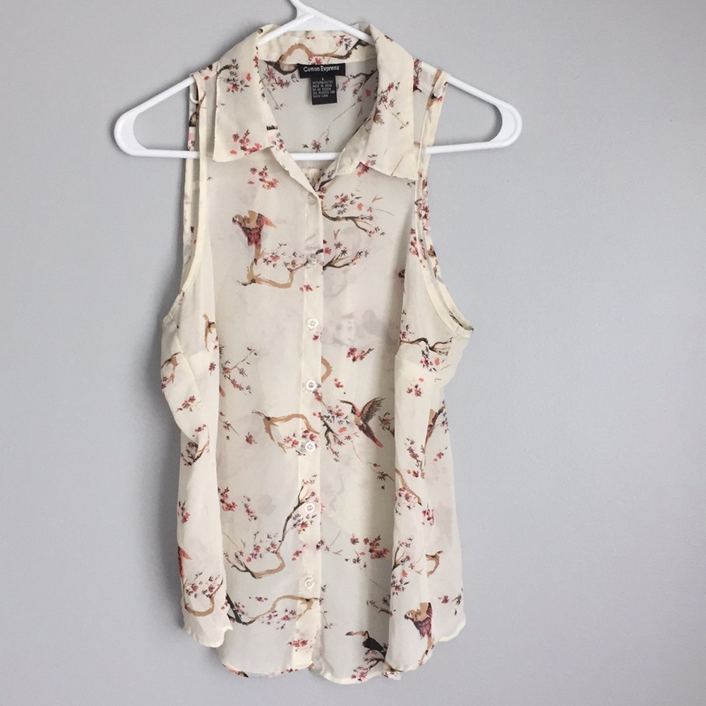 Button down Tank Top